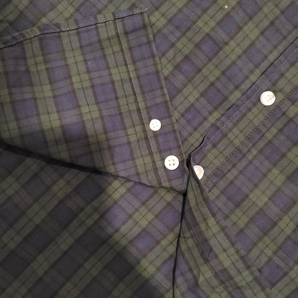 Chaps Nen's Dress shirt | Green and Blue | Size M | NWT - Picture 5 of 6